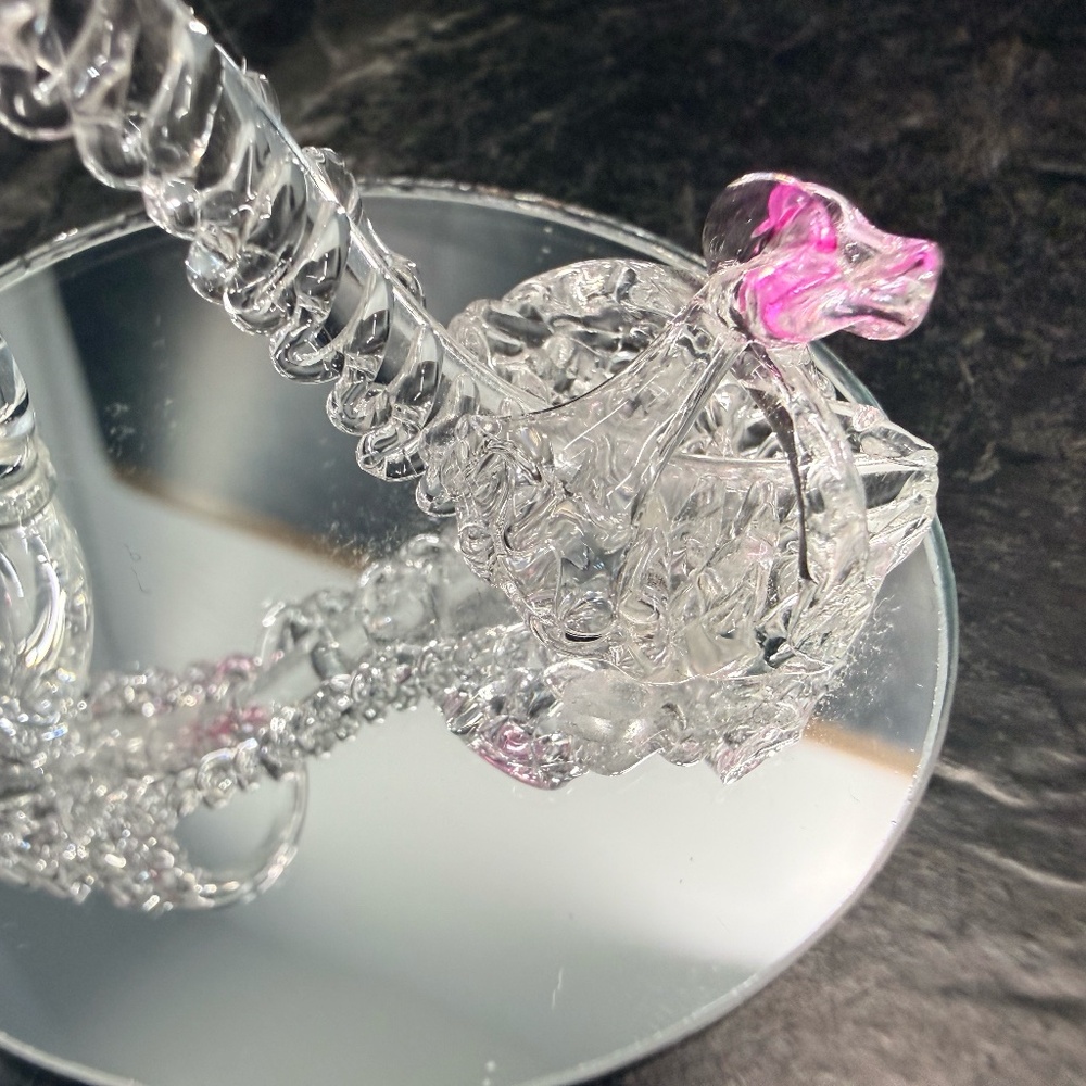 Spun Glass Miniature High Heel Shoe Figurine - Picture 11 of 16